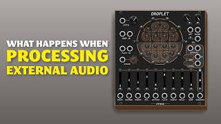 What happens when you process external audio with Droplet