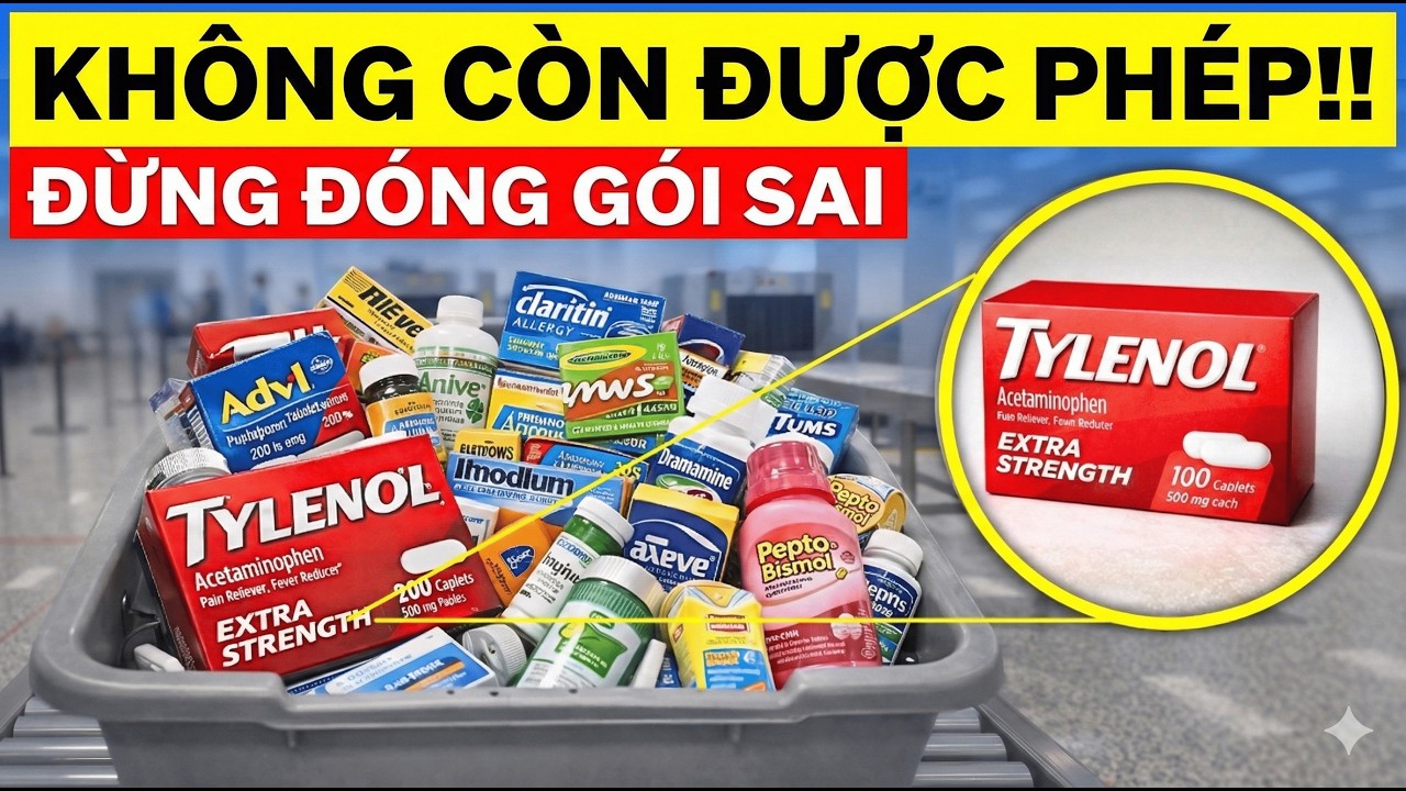 TSA Sẽ Tịch Thu 5 Loại Thuốc Này Trong Năm 2026 (Trừ Khi Bạn Làm Điều Này!)