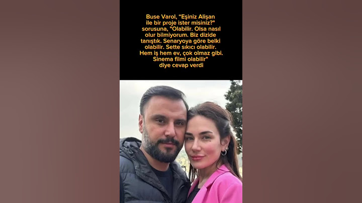 Buse Varol, "Eşiniz Alişan ile Bir Proje İster misiniz?" Sorusuna, Ne Dedi?#busevarol #magazin