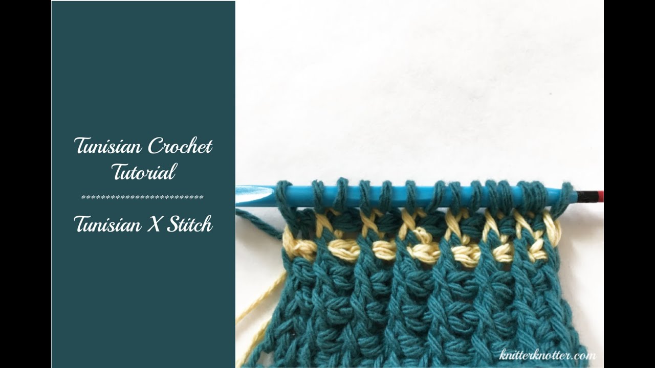 Stitch Tutorials for Tunisian Mosaic Crochet - KnitterKnotter