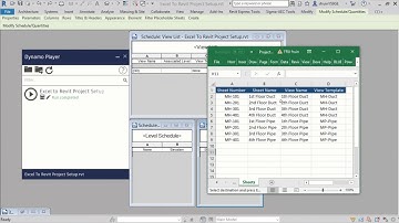 Excel Dynamo Revit Project Set Up