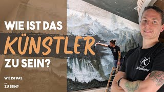 Traumberuf Künstler: Tagessatz von 500€ für ein Wandbild | Wie ist das Künstler zu sein?