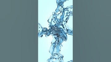 Shooting Bullets Into Zero-gravity Water - Blender Fluid Sim - #shorts #fluidsimulation #blender