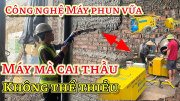 Máy Phun vữa HBT10+13 phiên bản cao cấp bàn giao lắp đặt cho anh Duy ở Bắc Giang | Thái Vương
