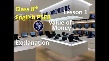 8th English Lesson 1 Value of Money Reading and Explanation