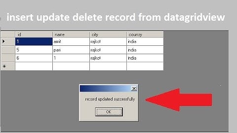 insert update delete data in database from datagridview