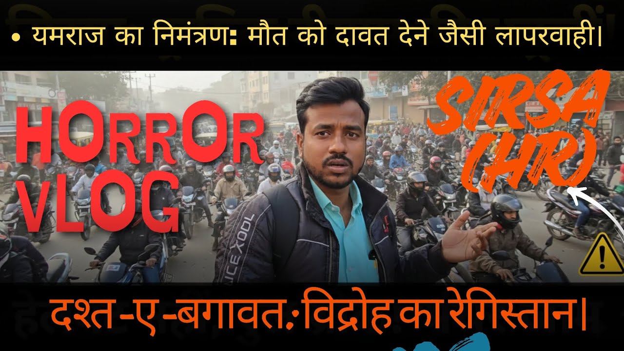  ​No Helmet, No Seatbelt: The Reality of Sirsa Roads. Sirsa Haryana | Vlog No.3 || Ballu Vlog Wala |