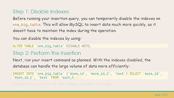 How to Combine Multiple MySQL Tables Efficiently: Speeding Up Your Insertions