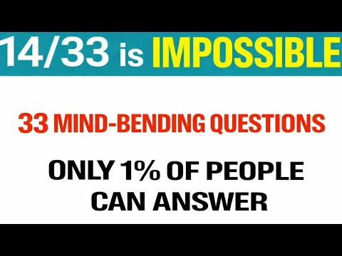 33 Mind Bending Questions That Only 1% of People Can Solve - YouTube