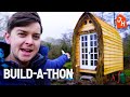 The 24 Hour Build Marathon: I Finish DIY'ing my Off Grid Tiny House Cabin in the Orchards! | Ep. 8