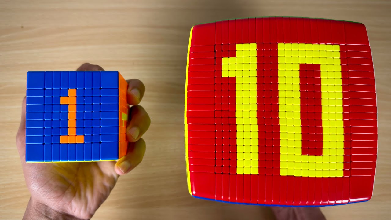 Составление чисел на кубике Рубика