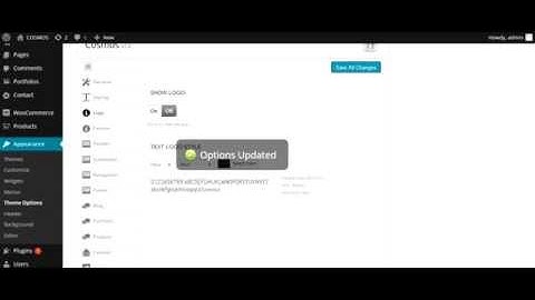 8- Cosmos WordPress theme logo settings