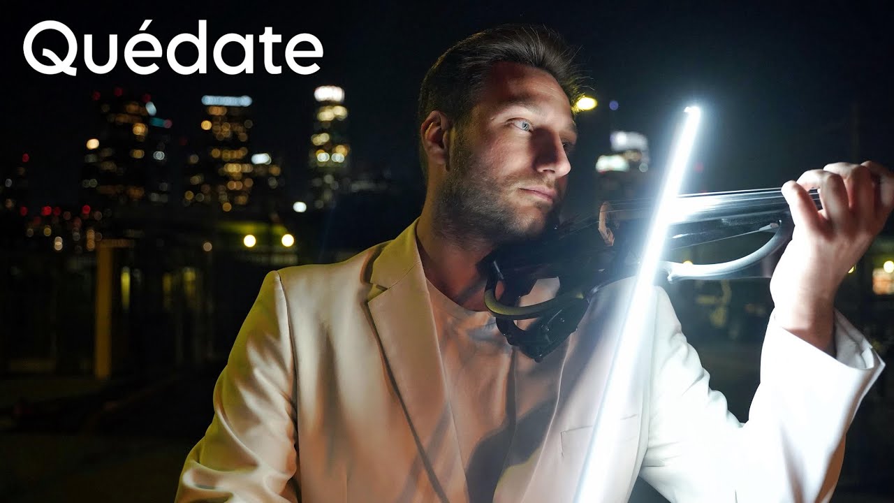 QUÉDATE - QUEVEDO/BIZARRAP - Music Sessions #52 - [Violin Cover at Los Angeles Skyline]