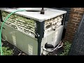 Trane Gas Packaged HVAC Unit coil cleaned and performance check