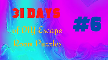 "Put in Place" puzzles for the DIY escape room