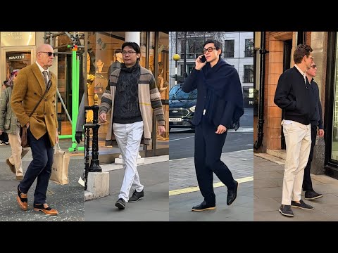 Men&#39;s street fashion. March 2025. Presentable appearance of a man.