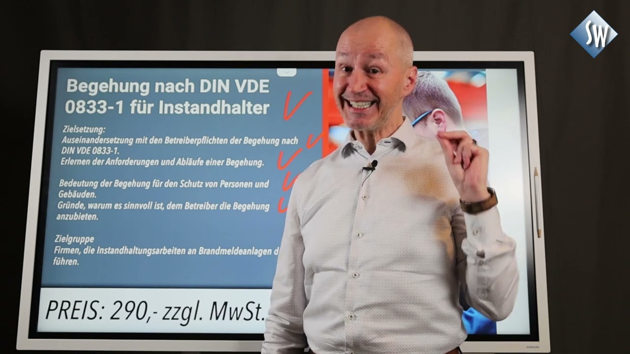 Begehung nach DIN VDE 0833-1 Instandhalter - Unternehmensberatung Wenzel