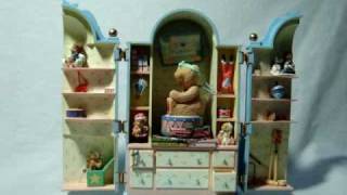 TEDDY BEAR AMOIRE ANIMATED MUSIC BOX