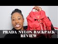 THE BEST TRAVEL BACKPACK!! || PRADA NYLON BACKPACK REVEIW || WHAT FITS INSIDE MY BAG?!?