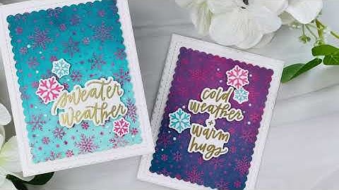 Emboss Resist Technique Two Ways With Joy