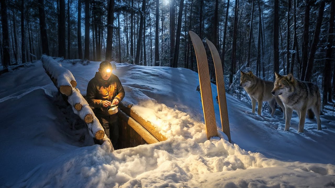АВАРИЙНАЯ НОЧЕВКА без ВСЕГО в ПРОМЕРЗШЕМ ДОМЕ под ЗЕМЛЕЙ