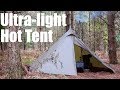 Hot Tent Breakfast in the Woods.  Black Orca 'Smokey Hut' Chimney Tent by OneTigris. **comp closed**