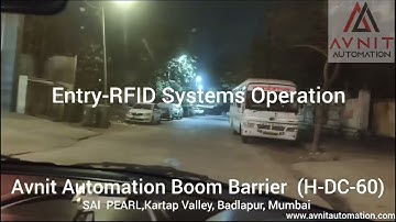 Boom Barrier Installation With RFID Reader System