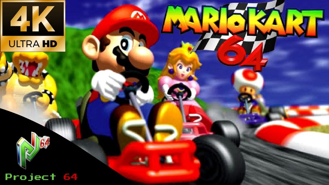 Mario Kart 64 N64 Full Gameplay 4k 60 Fps Youtube 