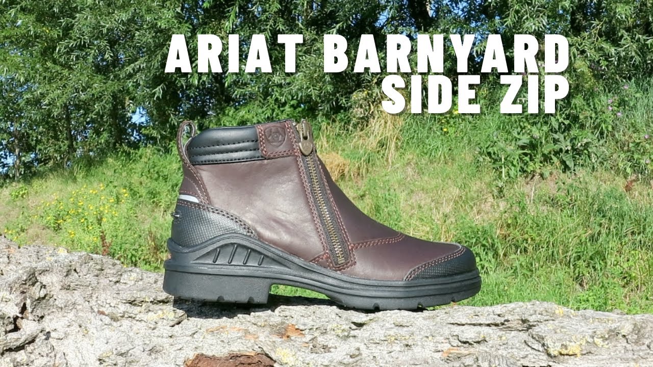 ariat barnyard side zip