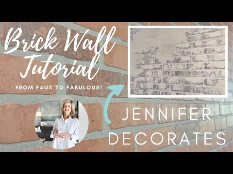 DIY Faux Brick Wall | DIY Accent Wall