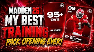 BEST TRAINING PACK OPENING EVER! MY LAST PACK OPENING IN MADDEN 26 ULTIMATE TEAM!
