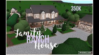 Roblox-Bloxburg | Family Ranch House | Speed Build | 350k