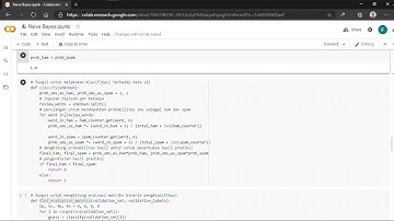 KLASIFIKASI SMS SPAM MENGGUNAKAN METODE NAIVE BAYES- TUGAS AI