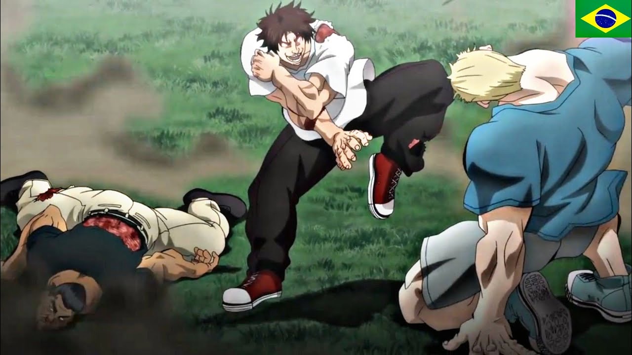 BAKI E SHIBUKAWA VS YANAGI 🇧🇷 O CAMPEÃO PERDEU _ DUBLADO BR - Baki O