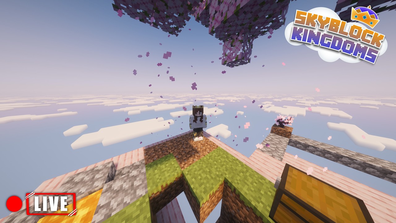 ⛅Skyblock Sunday! Finishing our Windmill, Will the Blades be Blading Today? Skyblock Kingdoms |🔴LIVE