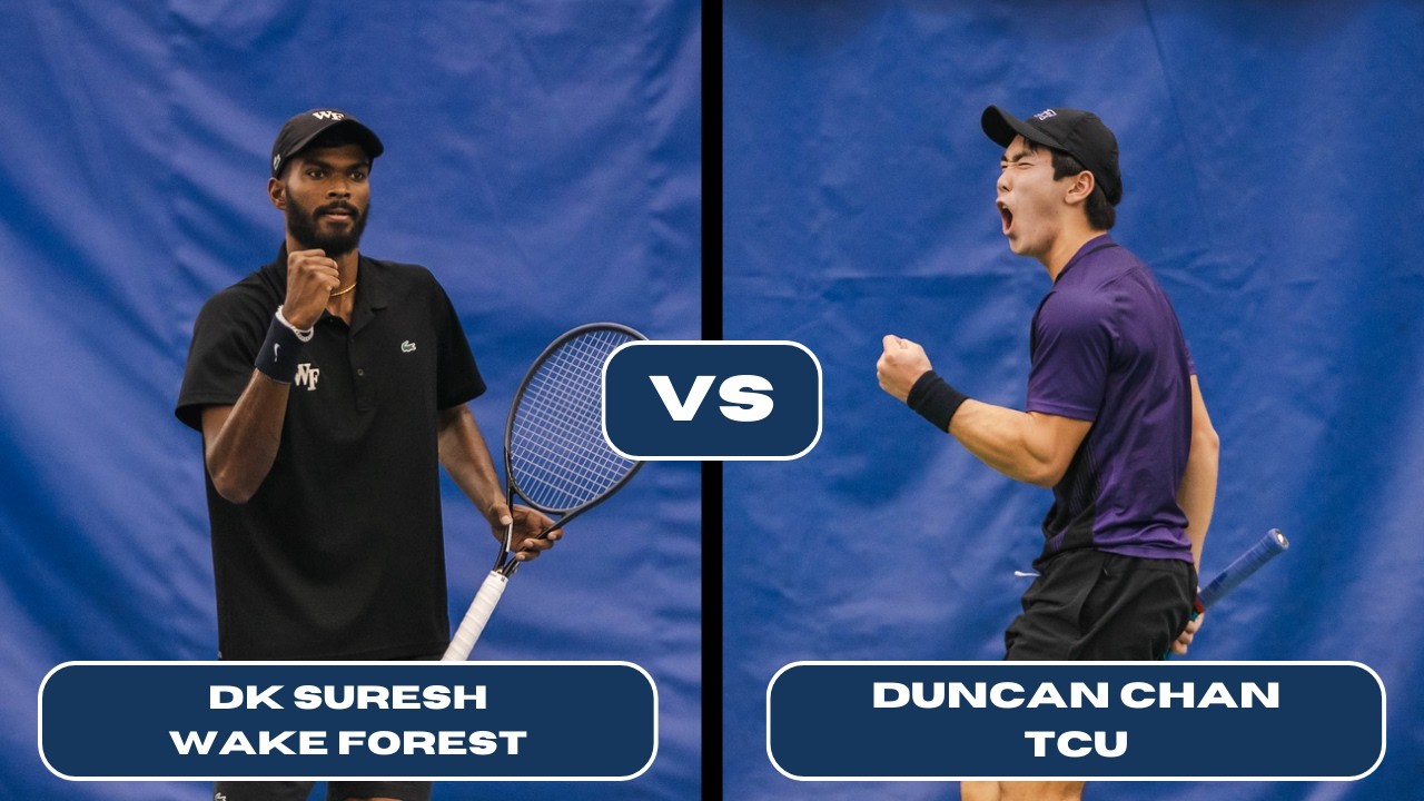 Tennis Doesn't Get More Competitive Than This! - DK Suresh (Wake Forest) vs Duncan Chan (TCU)