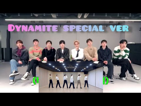 EXO reaction to BTS dynamite special choreography #armyblink