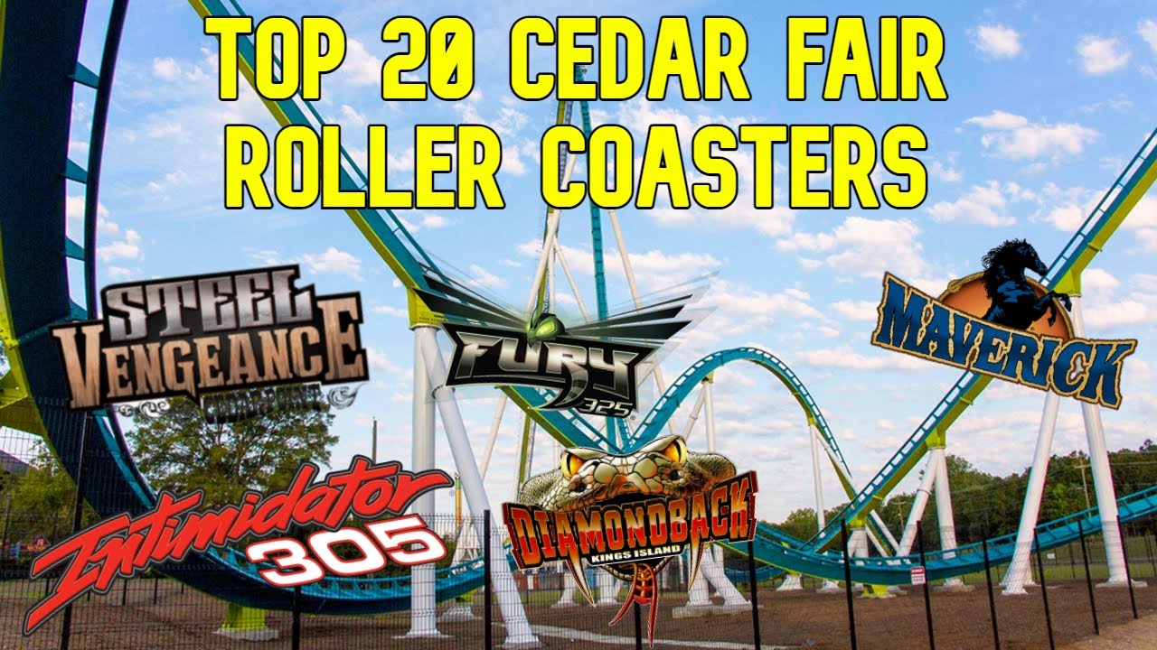 Top 20 Best Cedar Fair Roller Coasters - YouTube
