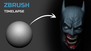 zombie batman Sculpting Timelapse | Zbrush