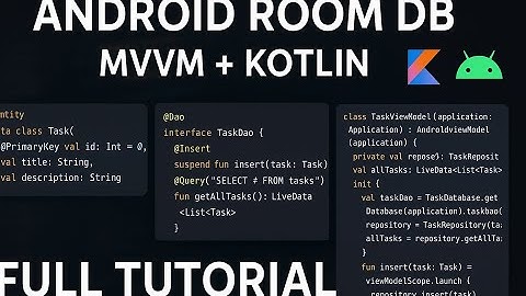 Build a Beautiful Task Manager App - Android Kotlin MVVM Room Database Tutorial
