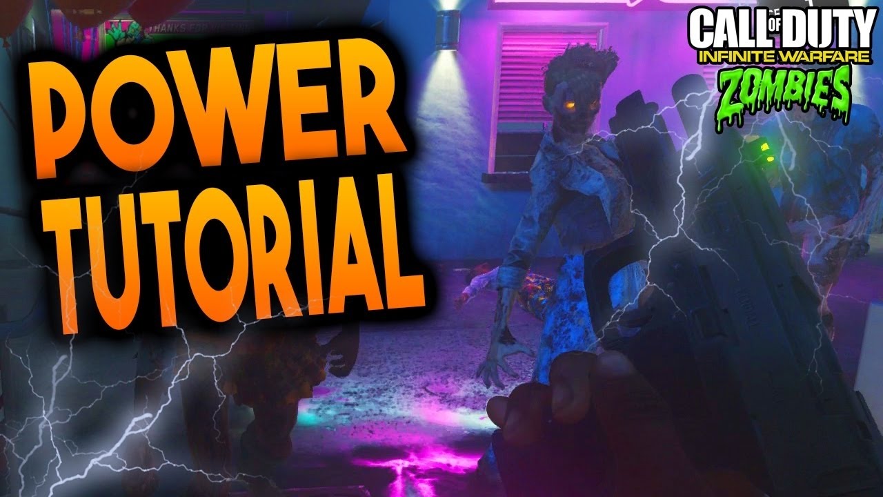 ZOMBIES IN SPACELAND POWER TUTORIAL! - Infinite Warfare Zombies Power Locations (IW Zombies)