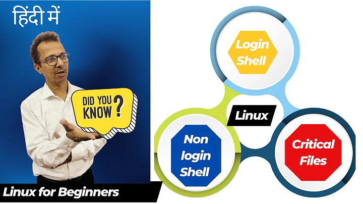 63-Login Shell, Non-Login Shell and Critical Files in Linux-1(Hindi)|Linux CLI | Linux For Beginners