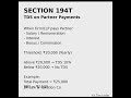 Section 194T Tds On Partner Payments #caintermay26 #cainter #gst