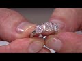 Diamond Three Stone Cluster Ring, 1.00 cttw, 14K, by Affinity on QVC Diamond Three Stone Cluster Ring, 1.00 cttw, 14K, by Affinity on QVC