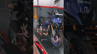 Full Service of R15v4 after 20k kms #bikeservice #r15v4 #r15 #yamaha #oilchange #airfilter #coolant