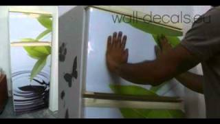 How to apply a magnetic cover to your Fridge.