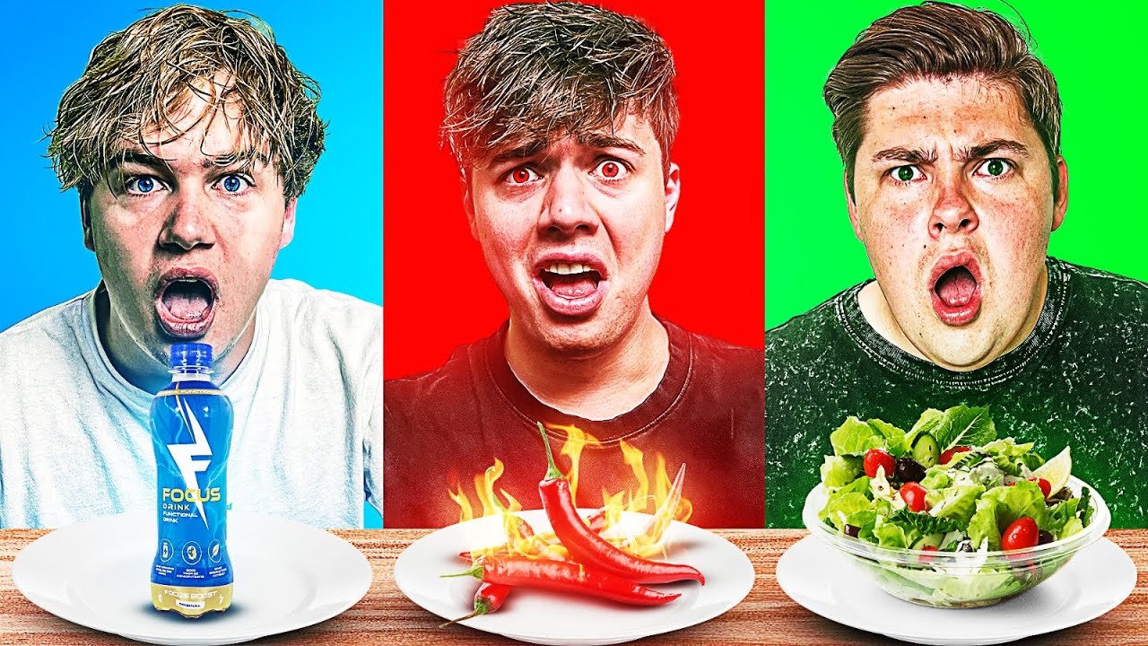 ALLEEN MAAR 1 KLEUR VOEDSEL ETEN VOOR 24 UUR (CHALLENGE)