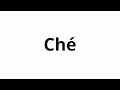How To Pronounce Ché How To Pronounce Ché