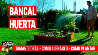 Como hacer un Bancal para Huerto Urbano  Con qué llenarlo  Qué y Cómo Plantar en el cajón