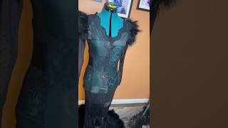 Upcycled Black patchwork dress #sexy #fashion #designer